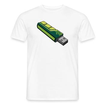 usb_en_tonos_verdes - Männer T-Shirt - Weiß - Vorne - AI Model Male 178 dark (178cm)