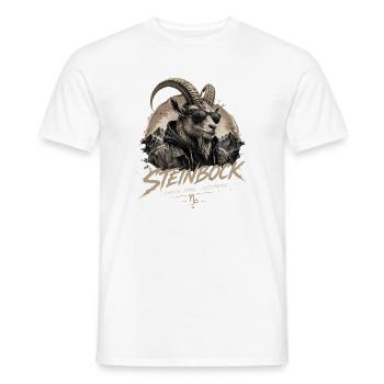 Steinbock Style - Männer T-Shirt - Weiß - Vorne - AI Model Male 178 dark (178cm)