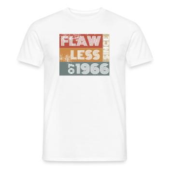 60th Birthday Flawless since 07/1966 - Men's T-Shirt - white - Front - AI Model Male 178 dark (178cm)