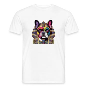 Pharaoh Dog Rainbow Portrait - Men's T-Shirt - white - Front - AI Model Male 178 dark (178cm)