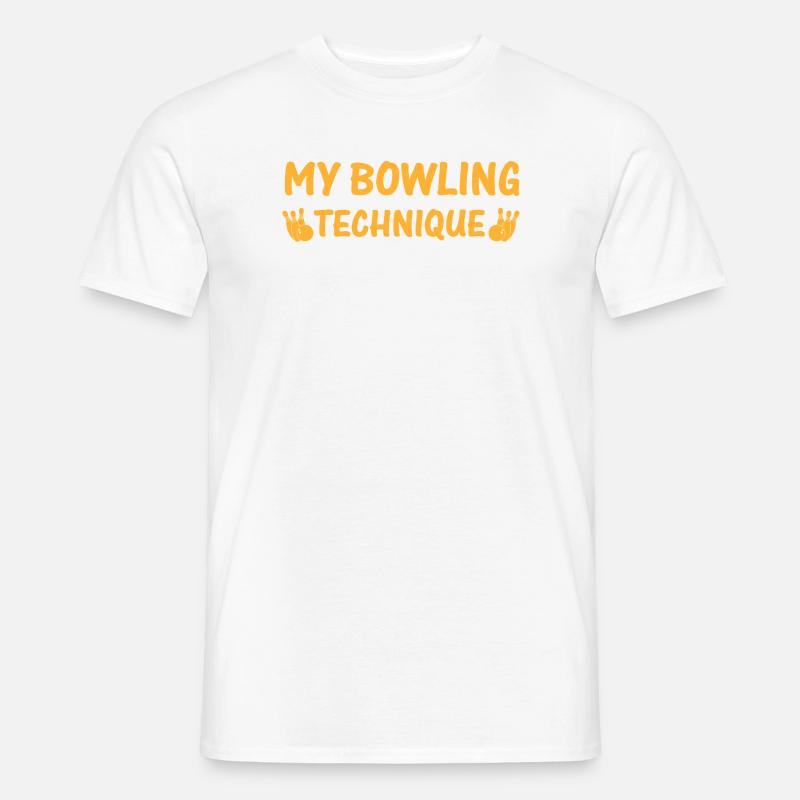 My Bowling Technique Tee - Men's T-Shirt - white