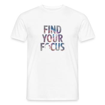 Finde deinen Fokus in den Sternen - Männer T-Shirt - Weiß - Vorne - AI Model Male 178 dark (178cm)