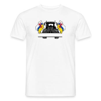 Limburg_Tractor_Custom_Edition - Men's T-Shirt - white - Front - AI Model Male 178 dark (178cm)