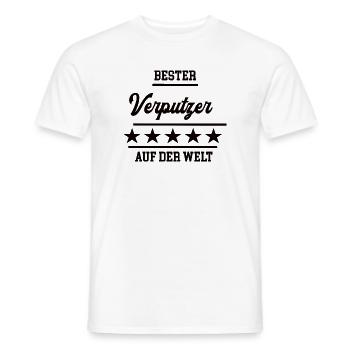 Verputzer Bester Handwerker Verputzerei - Männer T-Shirt - Weiß - Vorne - AI Model Male 178 dark (178cm)