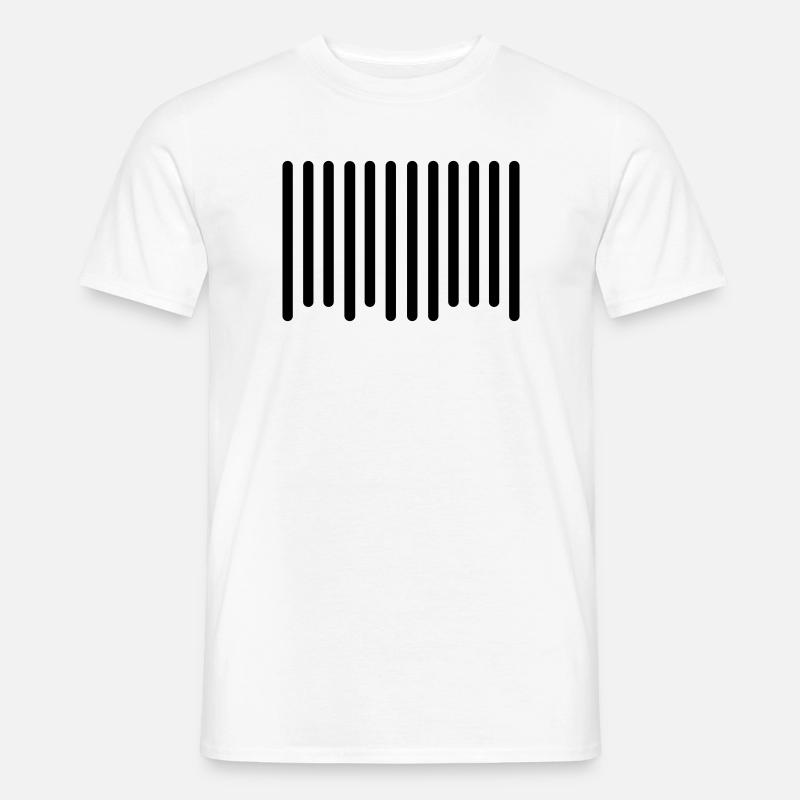 barcode - Men’s T-shirt - white