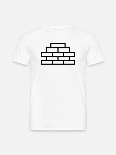 brick - Men's T-Shirt - white