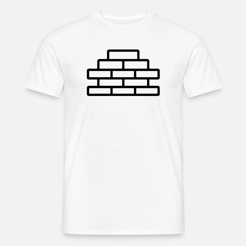 brick - Men’s T-shirt - white