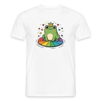 LGBTQ Pride Month - Gay Princess - Men's T-Shirt - white - Front - AI Model Male 178 dark (178cm)