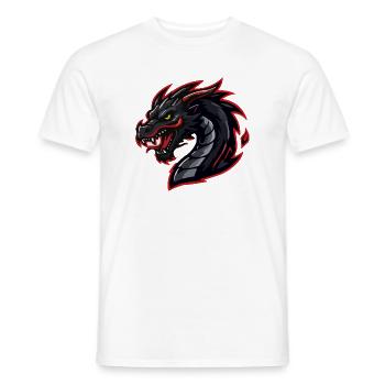 drache-esports - Männer T-Shirt - Weiß - Vorne - AI Model Male 178 dark (178cm)