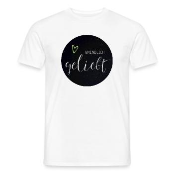 Unendlich Geliebt - Männer T-Shirt - Weiß - Vorne - AI Model Male 178 dark (178cm)
