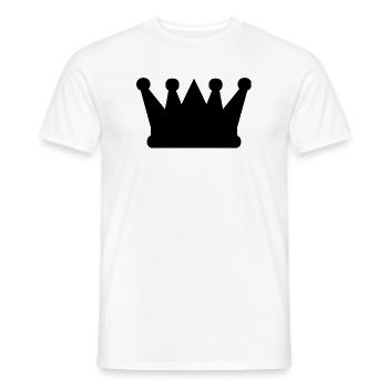 Crown - Men's T-Shirt - white - Front - AI Model Male 178 dark (178cm)