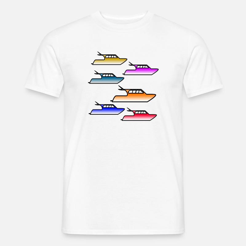 Motorboote - Männer T-Shirt - Weiß