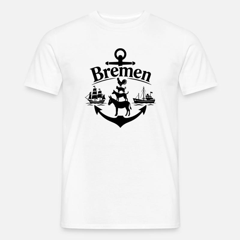 Bremen - Männer T-Shirt - Weiß