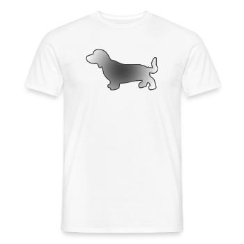 Dachshund - Men's T-Shirt - white - Front - AI Model Male 178 dark (178cm)