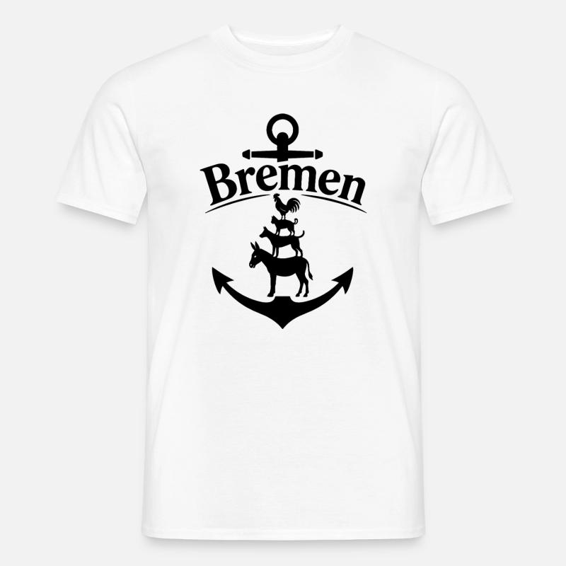 Bremen - Männer T-Shirt - Weiß