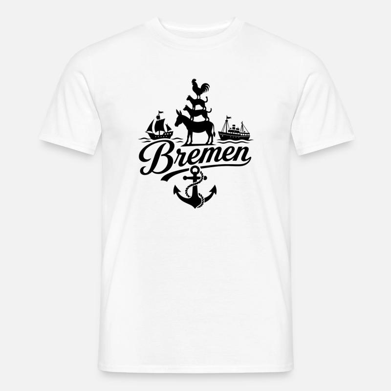Bremen - Männer T-Shirt - Weiß