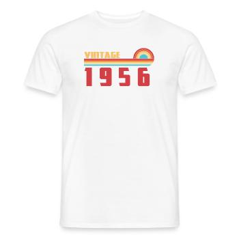 70 Jahre altes Schul-Tee Geboren 1956 - Männer T-Shirt - Weiß - Vorne - AI Model Male 178 dark (178cm)