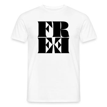 FREE - Männer T-Shirt - Weiß - Vorne - AI Model Male 178 dark (178cm)