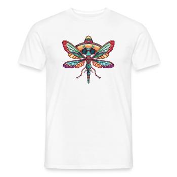 Libelle Lustig Sombrero - Männer T-Shirt - Weiß - Vorne - AI Model Male 178 dark (178cm)