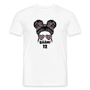 Twelfth Birthday for a Birthday Girl - Men's T-Shirt - white - Front - AI Model Male 178 dark (178cm)