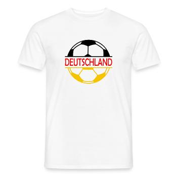 Deutschland Fußball - Männer T-Shirt - Weiß - Vorne - AI Model Male 178 dark (178cm)