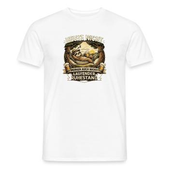 Heute Nicht Laufender Ruhestand - Männer T-Shirt - Weiß - Vorne - AI Model Male 178 dark (178cm)