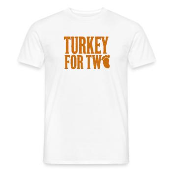 Une femme enceinte adore la Turquie pendant ses deux mois - T-shirt homme - blanc - Devant - AI Model Male 178 dark (178cm)