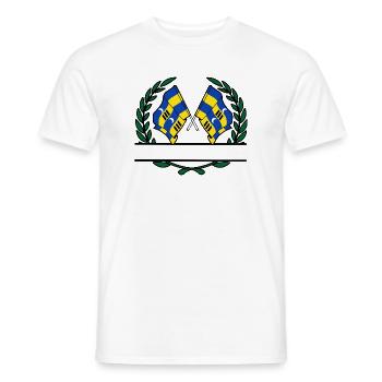 Ameland Laurel Custom – Island Edition - Men's T-Shirt - white - Front - AI Model Male 178 dark (178cm)