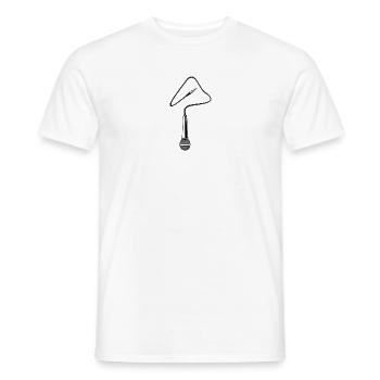 micro - Men's T-Shirt - white - Front - AI Model Male 178 dark (178cm)