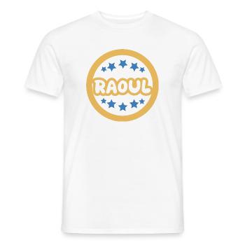 Cadeau Raoul - T-shirt homme - blanc - Devant - AI Model Male 178 dark (178cm)