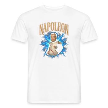 Napoleon Flashlight Aura - Men's T-Shirt - white - Front - AI Model Male 178 dark (178cm)
