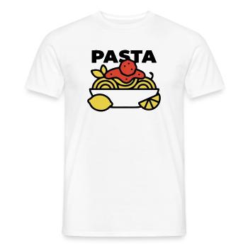 Pasta Schüssel Spaghetti Italien Foodie - Männer T-Shirt - Weiß - Vorne - AI Model Male 178 dark (178cm)
