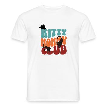 Club des mamans minettes - T-shirt homme - blanc - Devant - AI Model Male 178 dark (178cm)