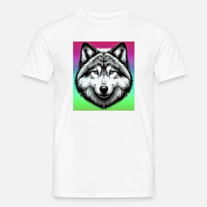 Wolf - Men's T-Shirt - white