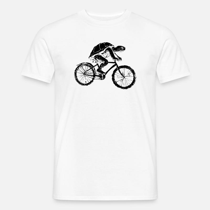 Bicycle Turtle - Men's T-Shirt - white