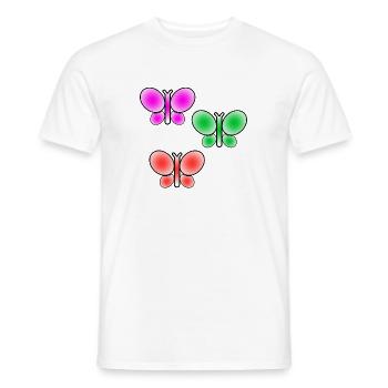 Schmetterlinge - Männer T-Shirt - Weiß - Vorne - AI Model Male 178 dark (178cm)