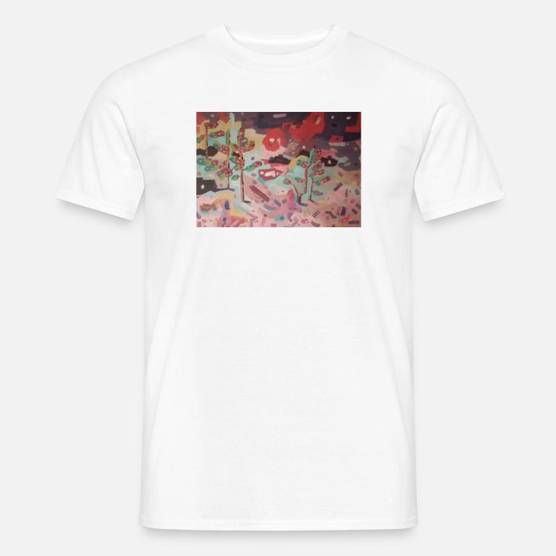 Abstrakter Garten der Farben - Männer T-Shirt - Weiß