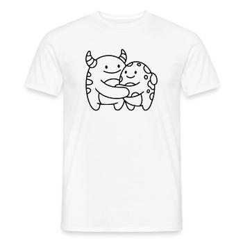 Monster - Männer T-Shirt - Weiß - Vorne - AI Model Male 178 dark (178cm)