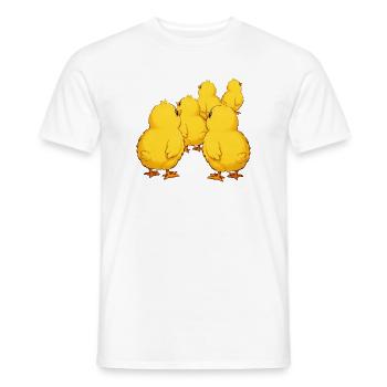 chick - Men's T-Shirt - white - Front - AI Model Male 178 dark (178cm)