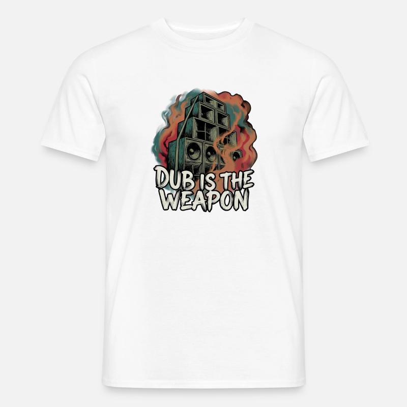 Système de son Dub Reggae - T-shirt homme - blanc
