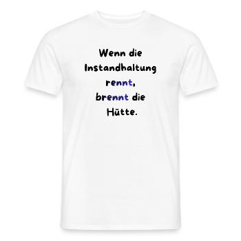 Instandhaltung T-Shirt Lustiges Geschenk Handwerk! - Männer T-Shirt - Weiß - Vorne - AI Model Male 178 dark (178cm)