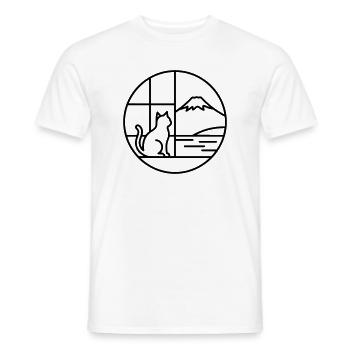 Fuji - Männer T-Shirt - Weiß - Vorne - AI Model Male 178 dark (178cm)