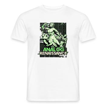 Analog Renaissance - Männer T-Shirt - Weiß - Vorne - AI Model Male 178 dark (178cm)