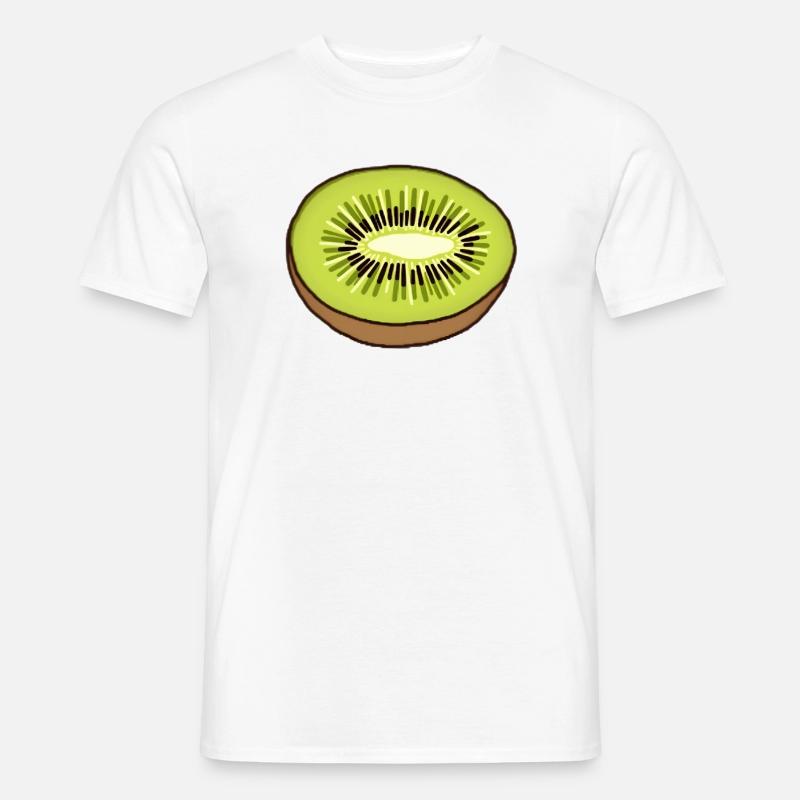 Kiwi - Männer T-Shirt - Weiß