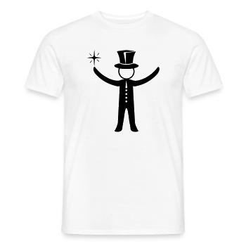 Magician Wizard - Men's T-Shirt - white - Front - AI Model Male 178 dark (178cm)