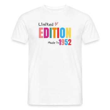 Limited edition Made in 1952 - Men's T-Shirt - white - Front - AI Model Male 178 dark (178cm)