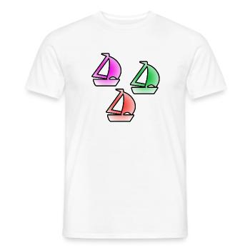 Voile - T-shirt homme - blanc - Devant - AI Model Male 178 dark (178cm)
