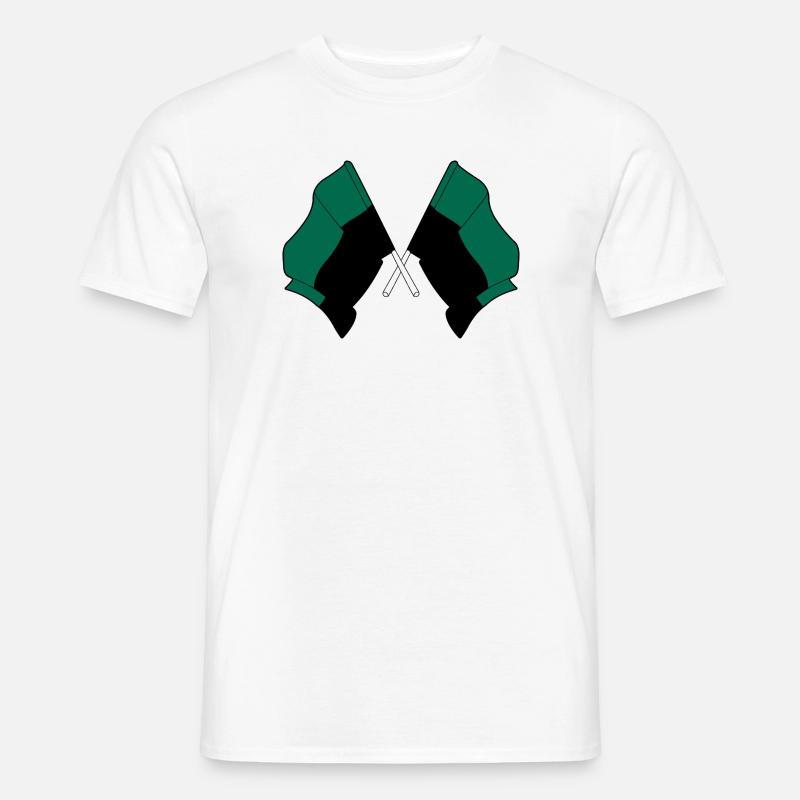 Texel Crossed Flags – Island Pride - Männer T-Shirt - Weiß