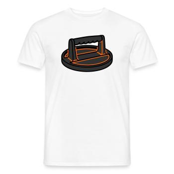 Burgerpresse Smashburger Grillen Foodtruck - Männer T-Shirt - Weiß - Vorne - AI Model Male 178 dark (178cm)