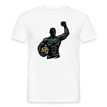  Beachvolleyball Spieler Muskeln Sportler Team - Männer T-Shirt - Weiß - Vorne - AI Model Male 178 dark (178cm)